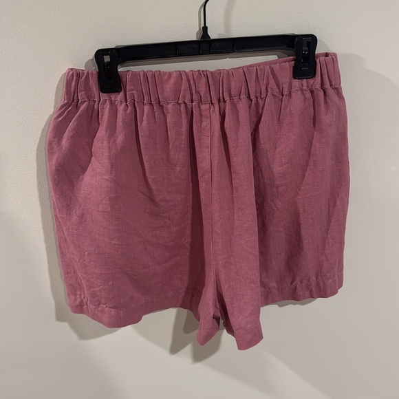 Madewell Clean Pull-On Shorts in 100% Linen Size M - Picture 3 of 5